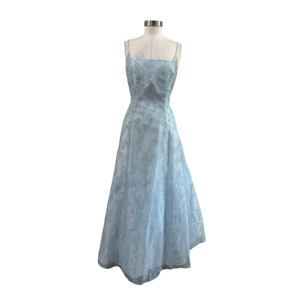 Vintage Y2K Morgan & Co Blue Formal Prom Gown Size 13/14 Cinderella